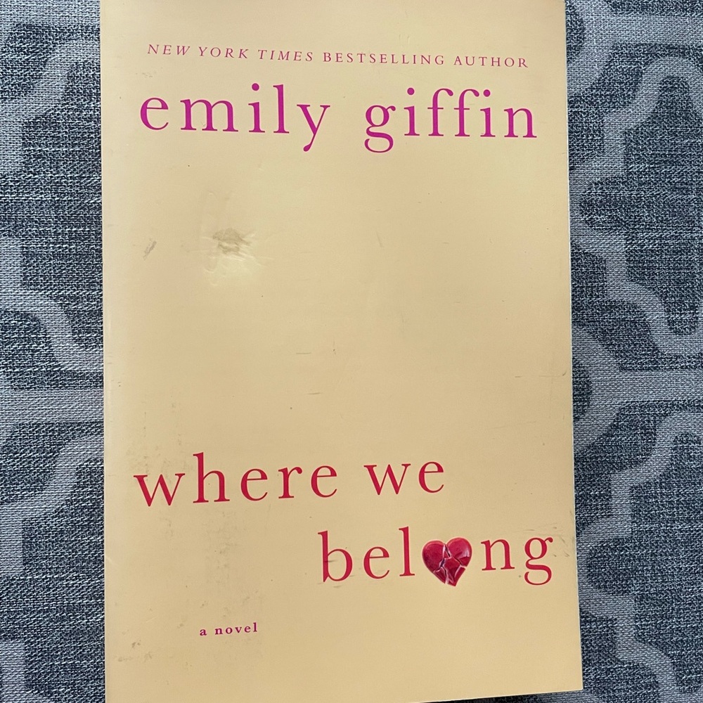 {Where We Belong} by Emily Giffin paperback book